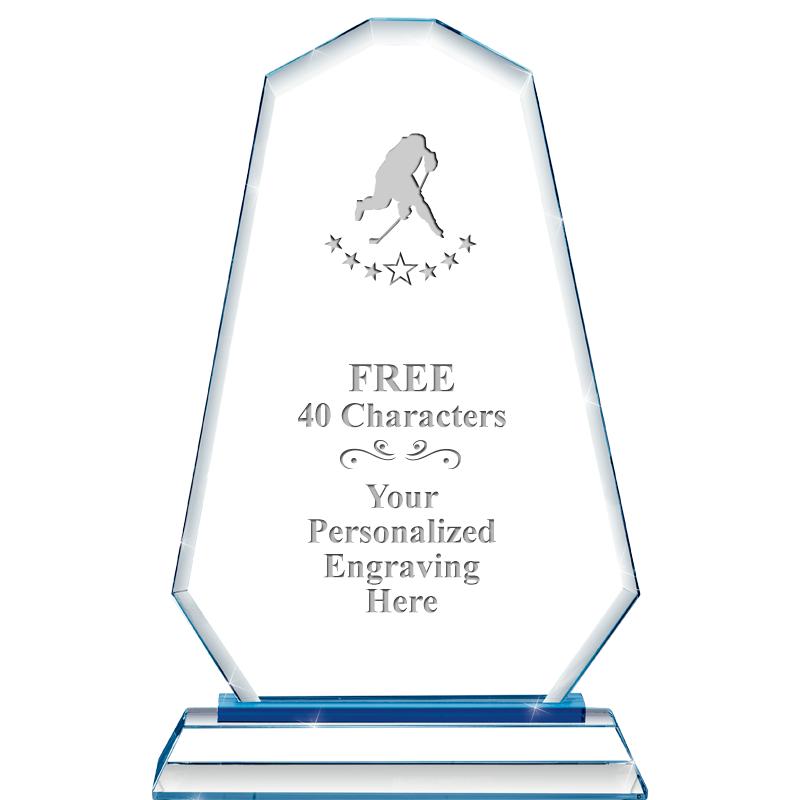 8"BLUE EMPHASIS SUMMIT CRYSTAL