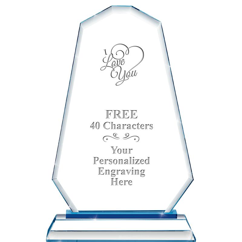 8"BLUE EMPHASIS SUMMIT CRYSTAL