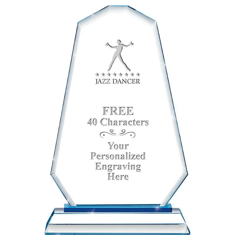 8"BLUE EMPHASIS SUMMIT CRYSTAL