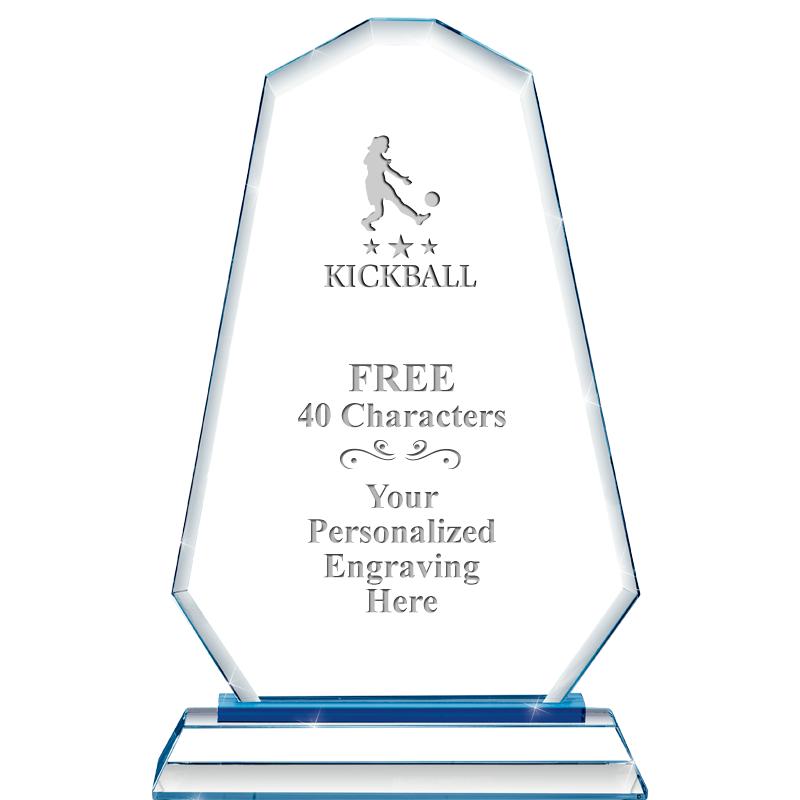 8"BLUE EMPHASIS SUMMIT CRYSTAL