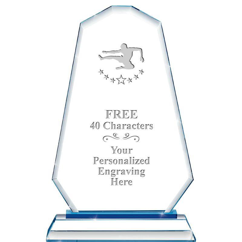 8"BLUE EMPHASIS SUMMIT CRYSTAL