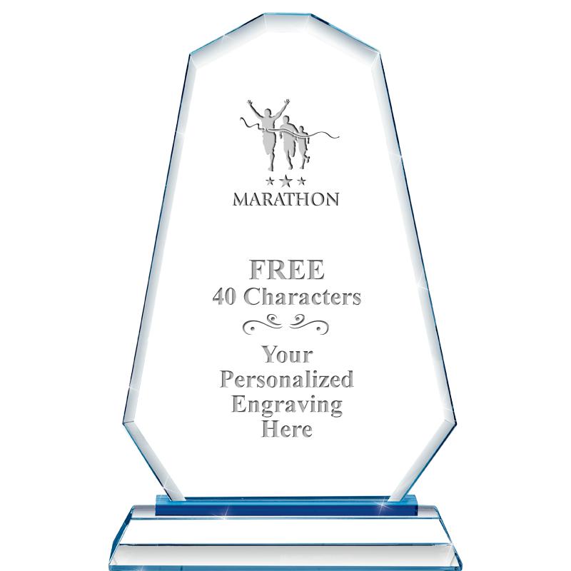 8"BLUE EMPHASIS SUMMIT CRYSTAL