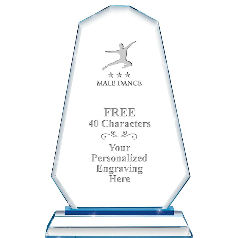 8"BLUE EMPHASIS SUMMIT CRYSTAL