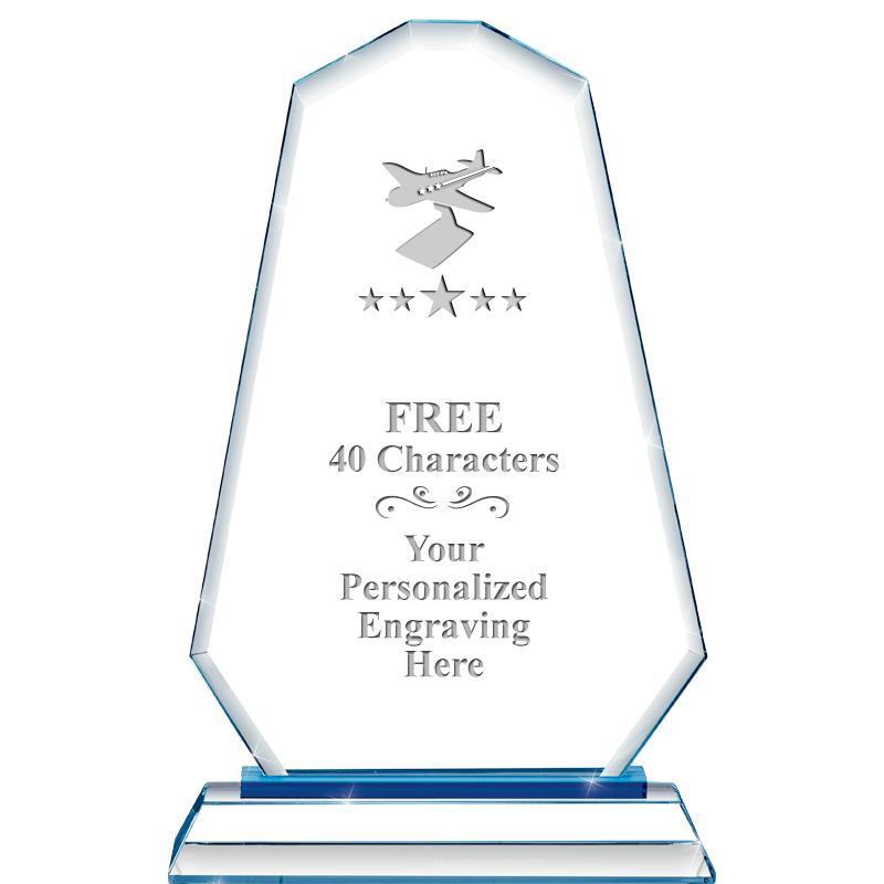 8"BLUE EMPHASIS SUMMIT CRYSTAL