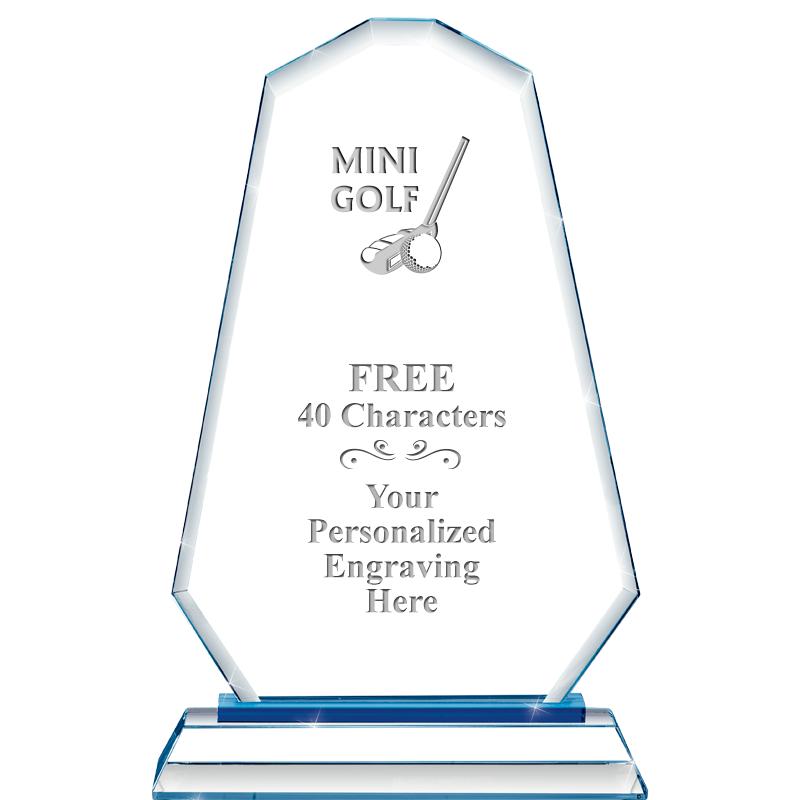 8"BLUE EMPHASIS SUMMIT CRYSTAL