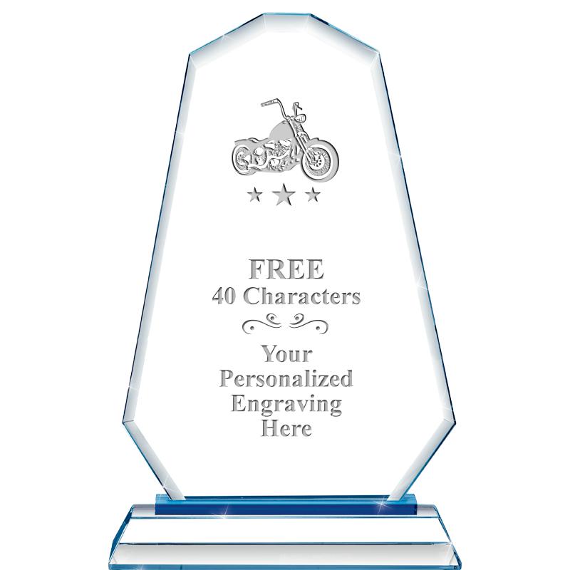 8"BLUE EMPHASIS SUMMIT CRYSTAL