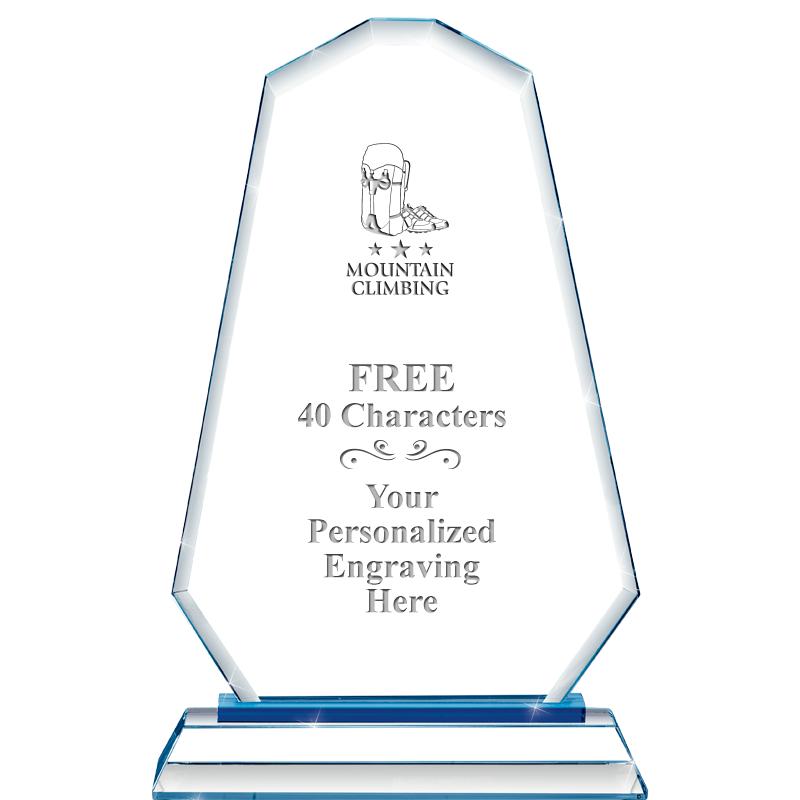 8"BLUE EMPHASIS SUMMIT CRYSTAL