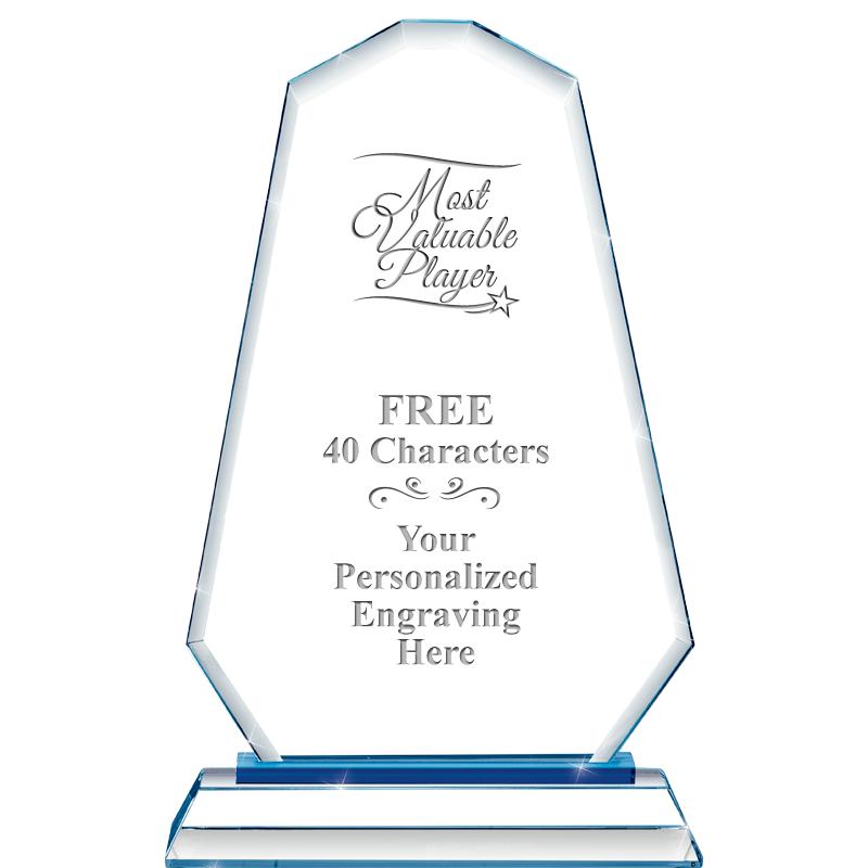 8"BLUE EMPHASIS SUMMIT CRYSTAL