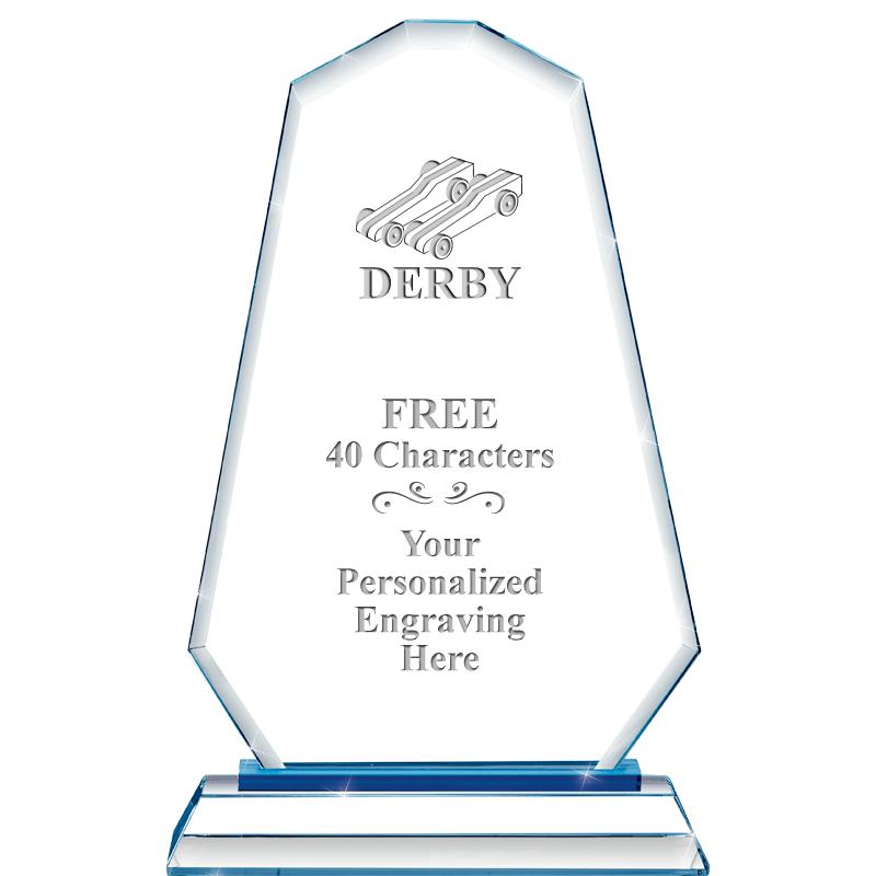 8"BLUE EMPHASIS SUMMIT CRYSTAL