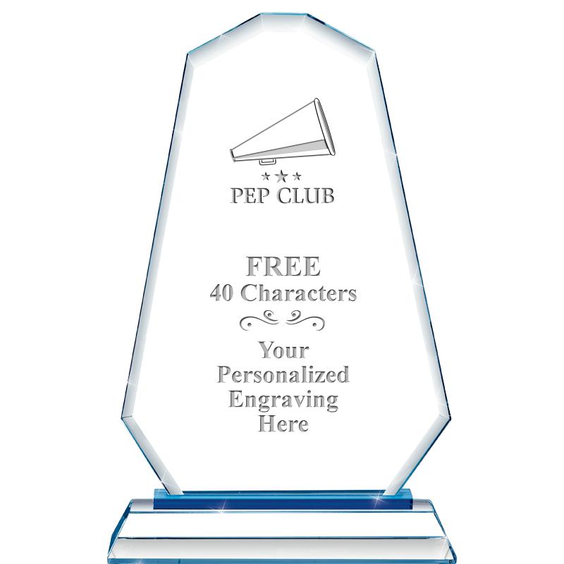 8"BLUE EMPHASIS SUMMIT CRYSTAL