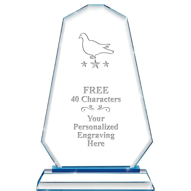 8"BLUE EMPHASIS SUMMIT CRYSTAL