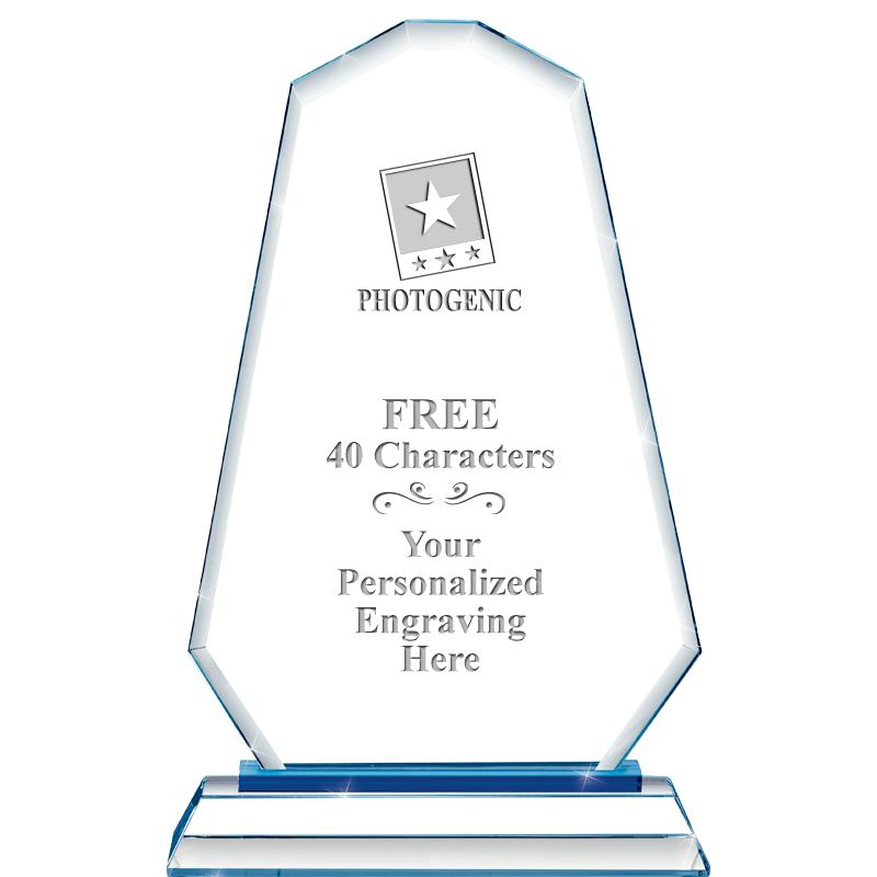 8"BLUE EMPHASIS SUMMIT CRYSTAL