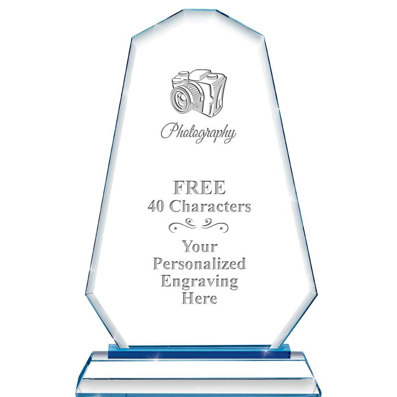 8"BLUE EMPHASIS SUMMIT CRYSTAL