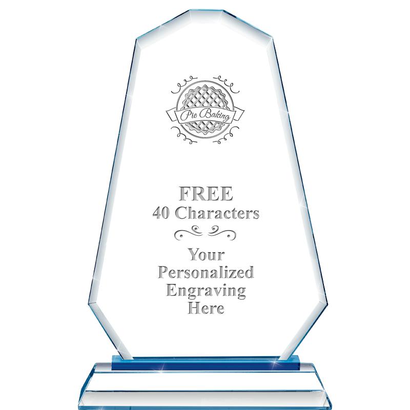 8"BLUE EMPHASIS SUMMIT CRYSTAL