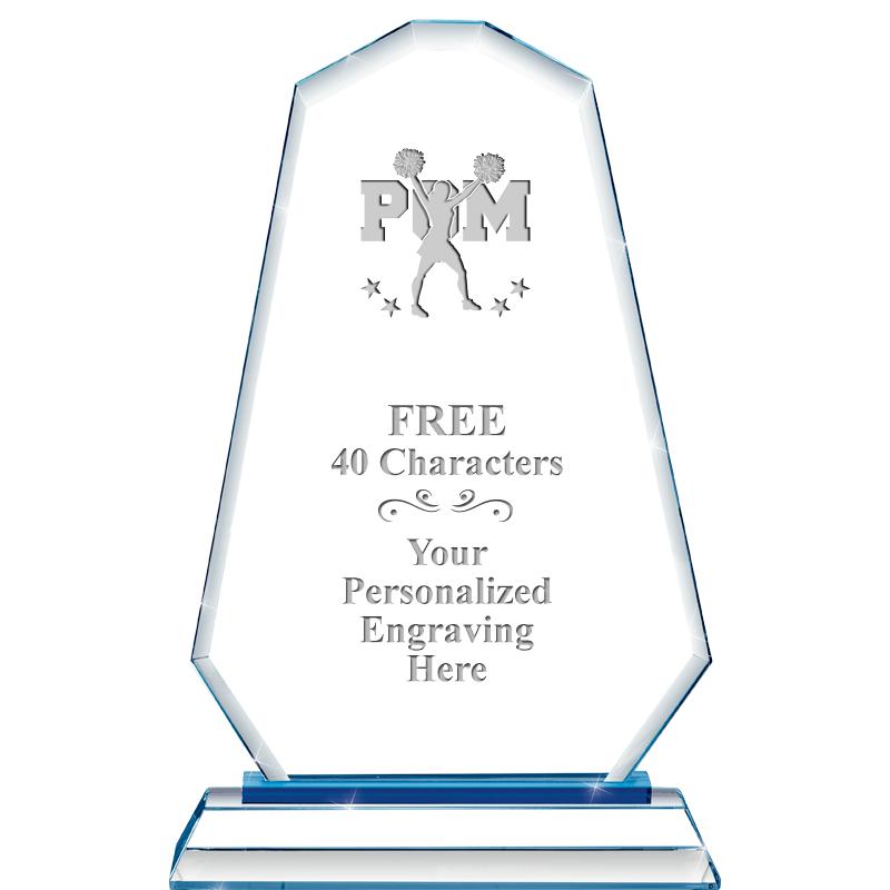 8"BLUE EMPHASIS SUMMIT CRYSTAL