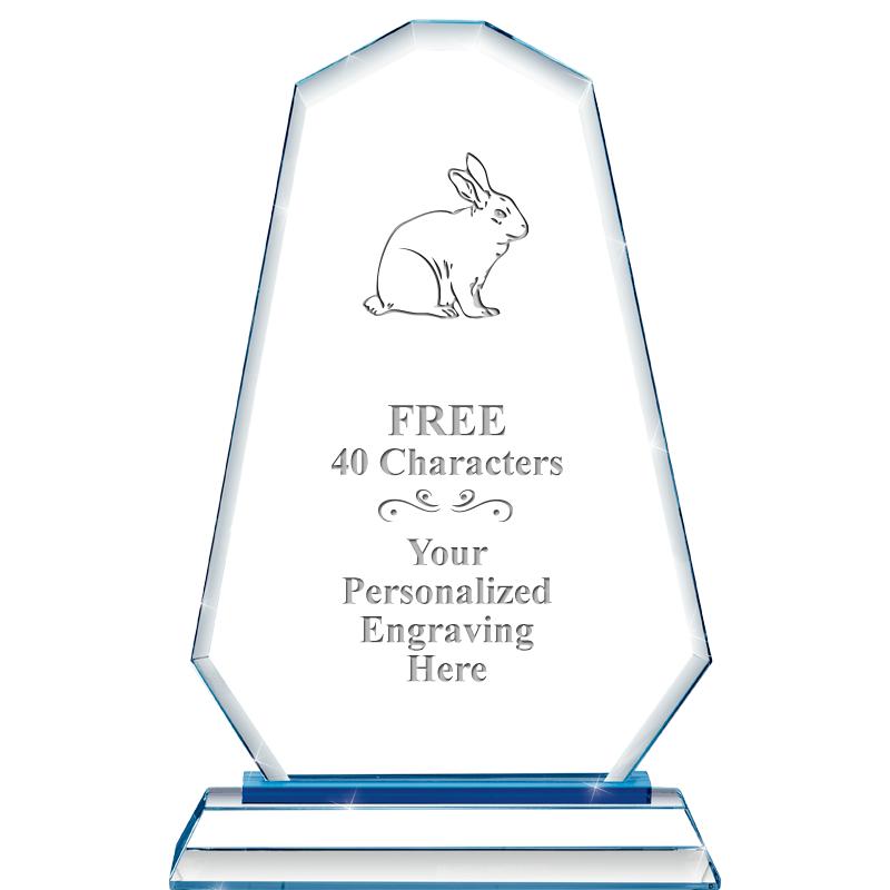 8"BLUE EMPHASIS SUMMIT CRYSTAL