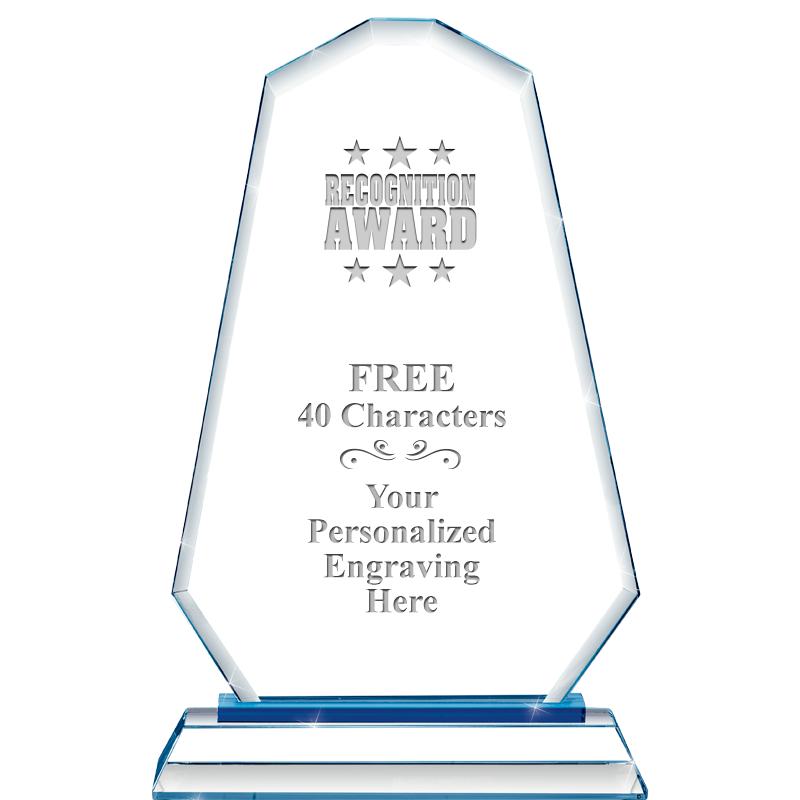 8"BLUE EMPHASIS SUMMIT CRYSTAL