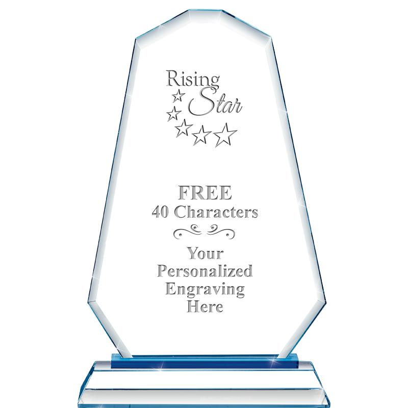 8"BLUE EMPHASIS SUMMIT CRYSTAL