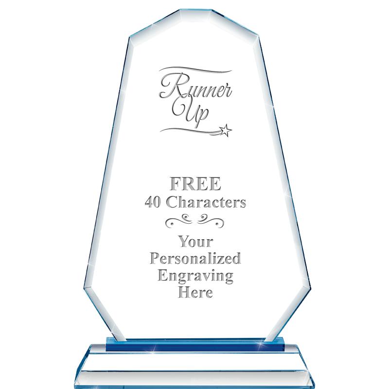 8"BLUE EMPHASIS SUMMIT CRYSTAL