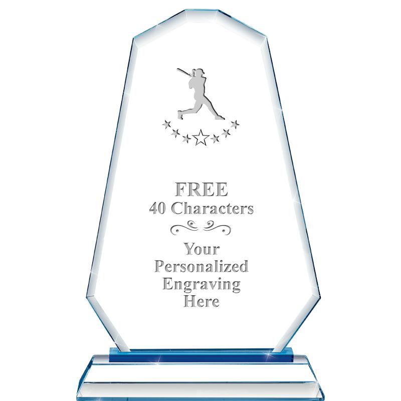 8"BLUE EMPHASIS SUMMIT CRYSTAL