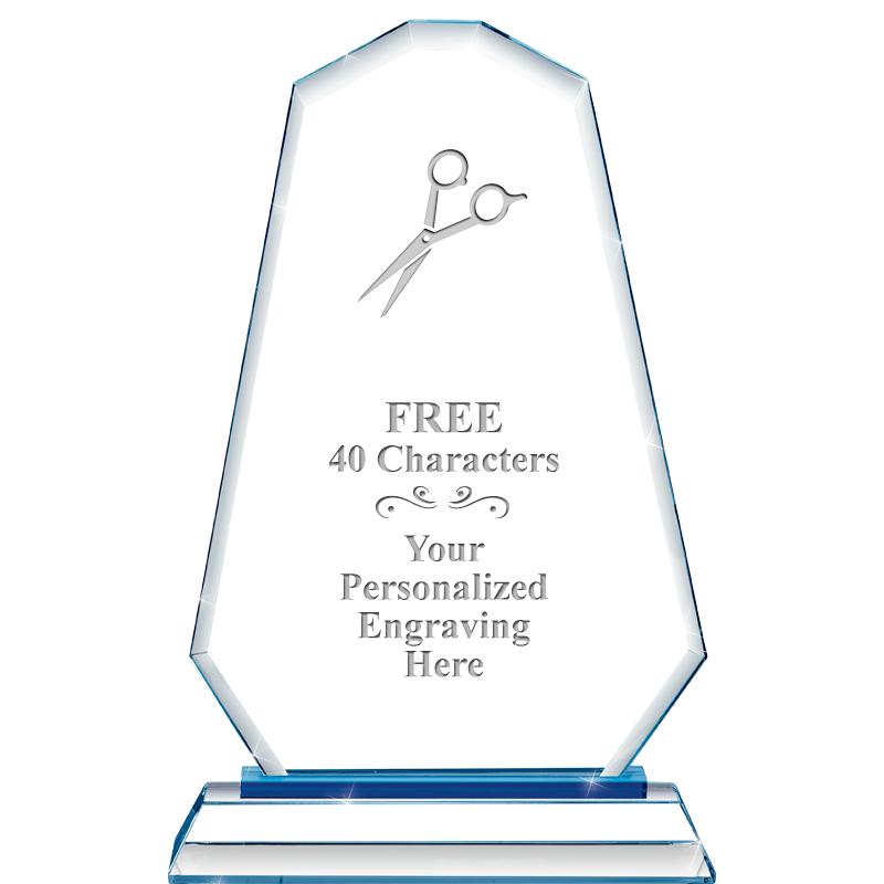 8"BLUE EMPHASIS SUMMIT CRYSTAL