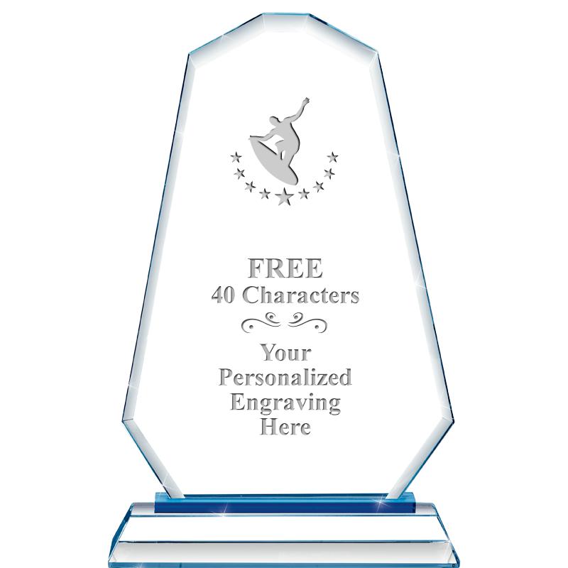 8"BLUE EMPHASIS SUMMIT CRYSTAL