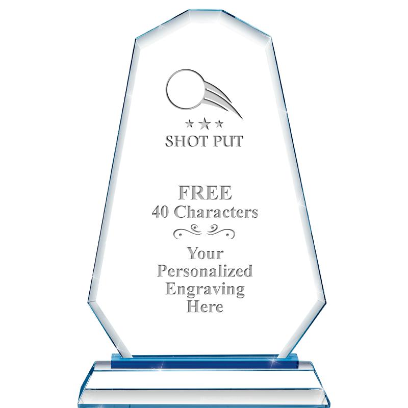 8"BLUE EMPHASIS SUMMIT CRYSTAL