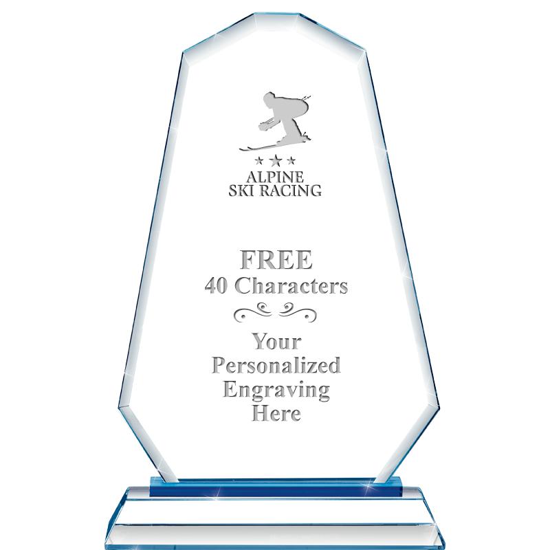 8"BLUE EMPHASIS SUMMIT CRYSTAL