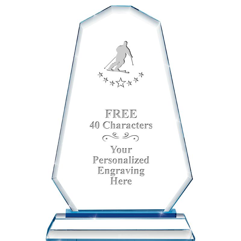 8"BLUE EMPHASIS SUMMIT CRYSTAL