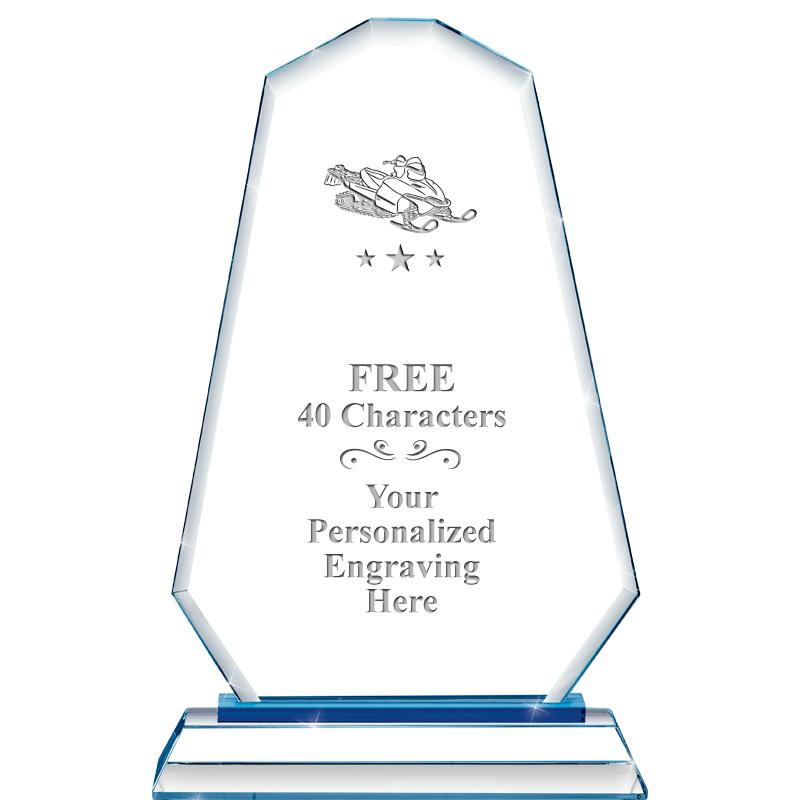 8"BLUE EMPHASIS SUMMIT CRYSTAL