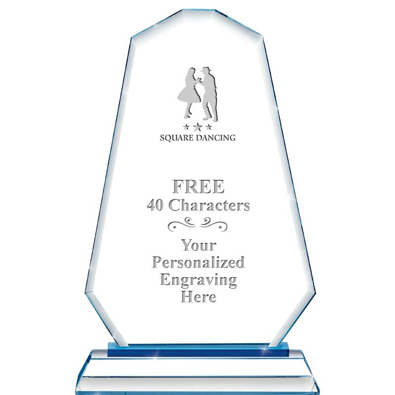 8"BLUE EMPHASIS SUMMIT CRYSTAL