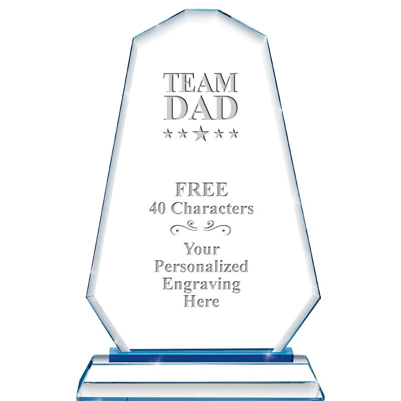 8"BLUE EMPHASIS SUMMIT CRYSTAL