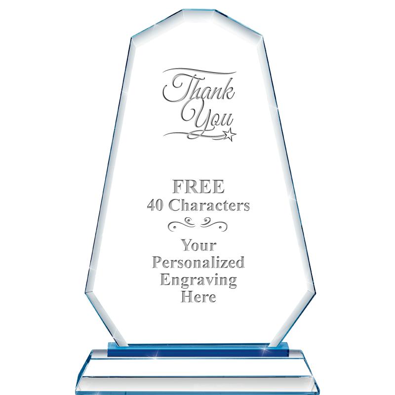 8"BLUE EMPHASIS SUMMIT CRYSTAL