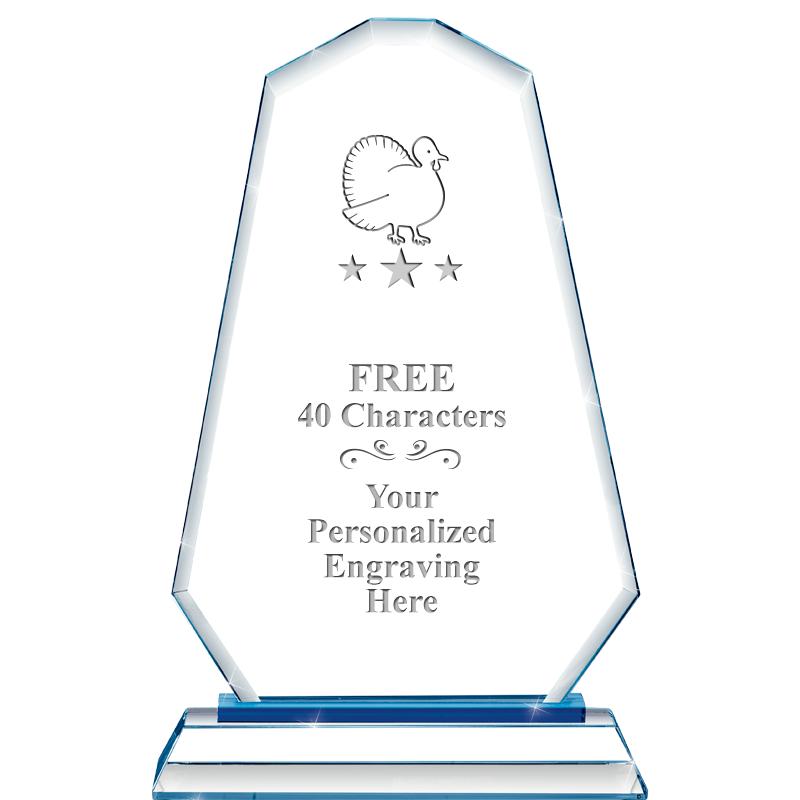 8"BLUE EMPHASIS SUMMIT CRYSTAL