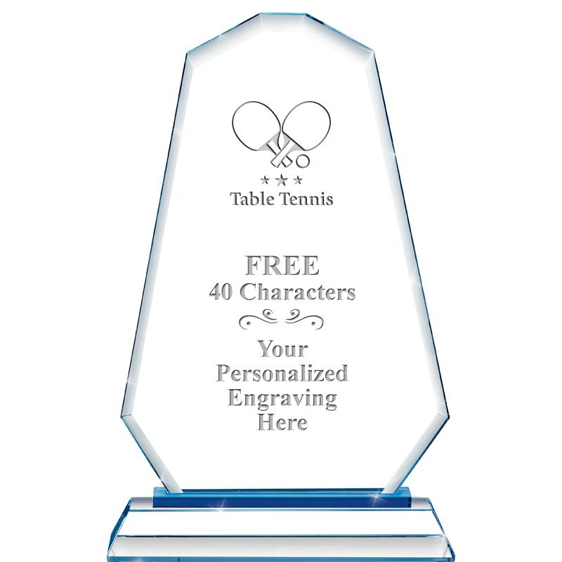 8"BLUE EMPHASIS SUMMIT CRYSTAL