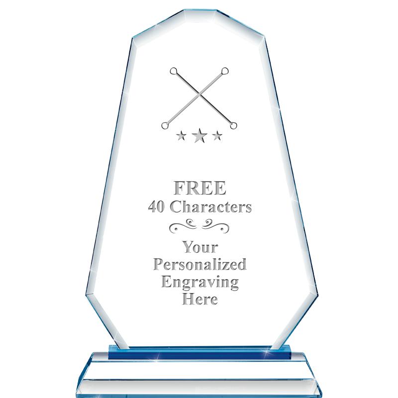 8"BLUE EMPHASIS SUMMIT CRYSTAL