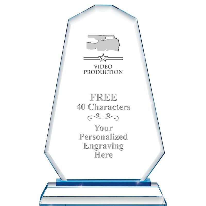 8"BLUE EMPHASIS SUMMIT CRYSTAL