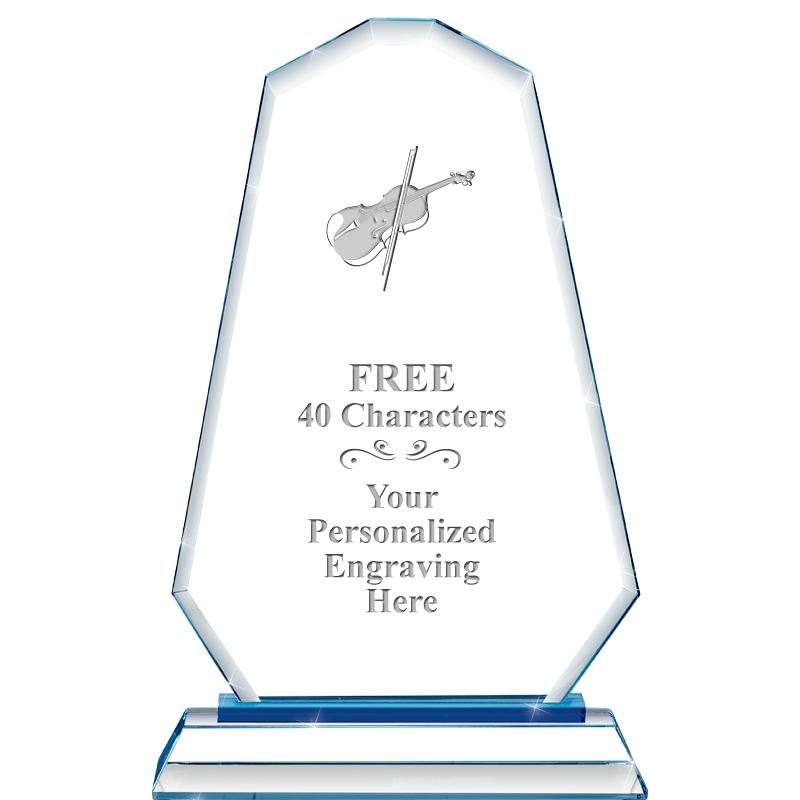 8"BLUE EMPHASIS SUMMIT CRYSTAL