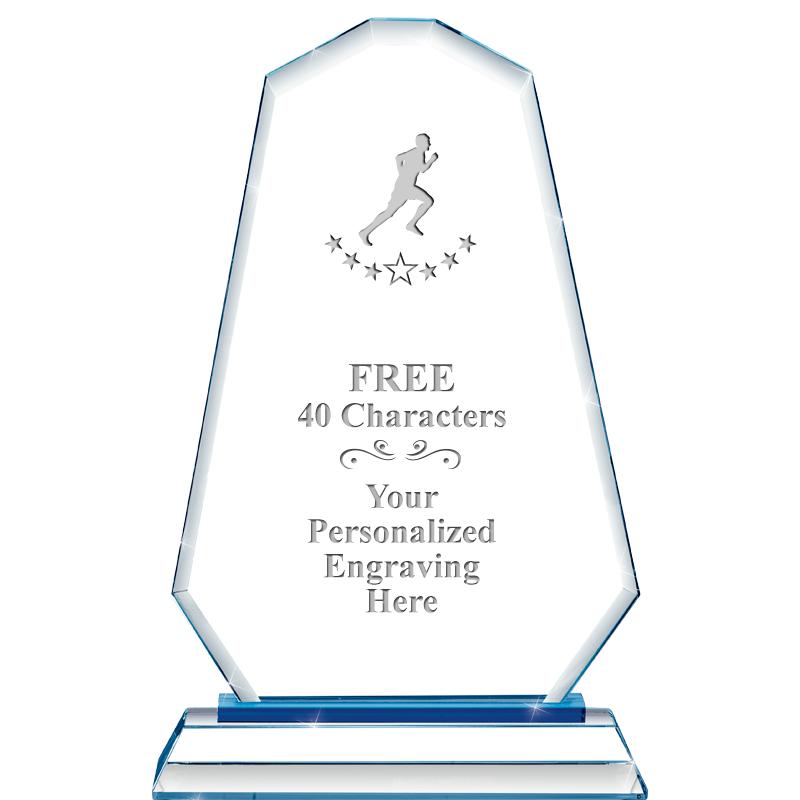 8"BLUE EMPHASIS SUMMIT CRYSTAL