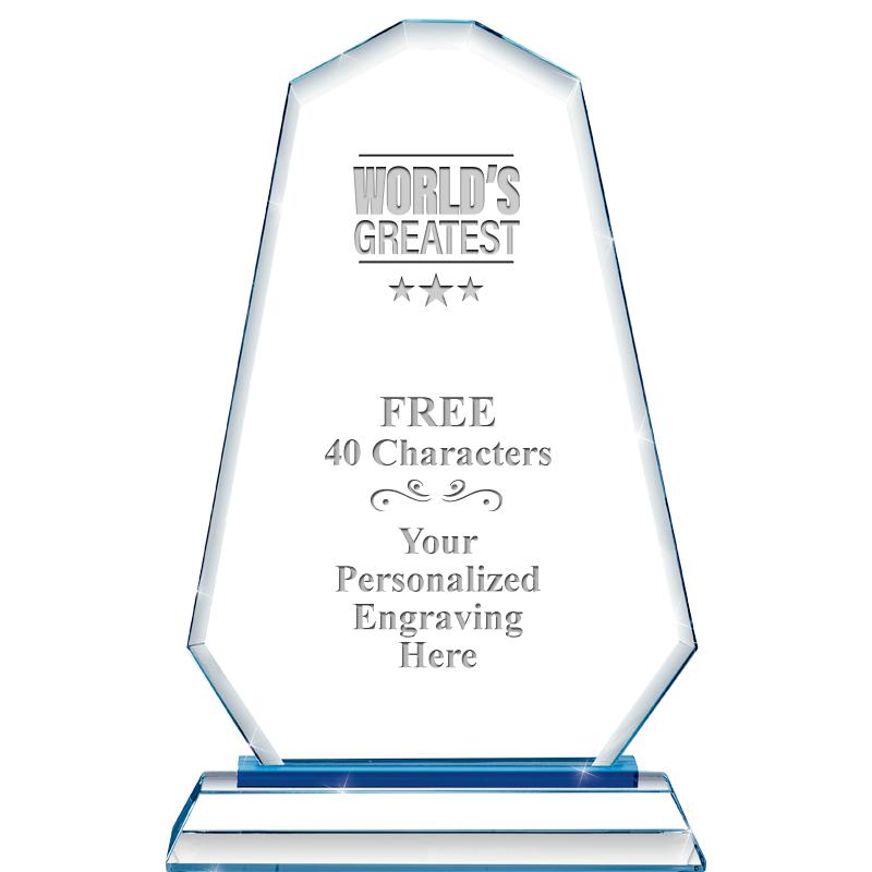 8"BLUE EMPHASIS SUMMIT CRYSTAL