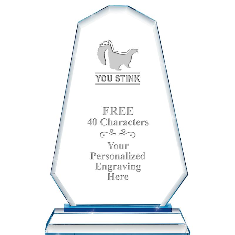 8"BLUE EMPHASIS SUMMIT CRYSTAL