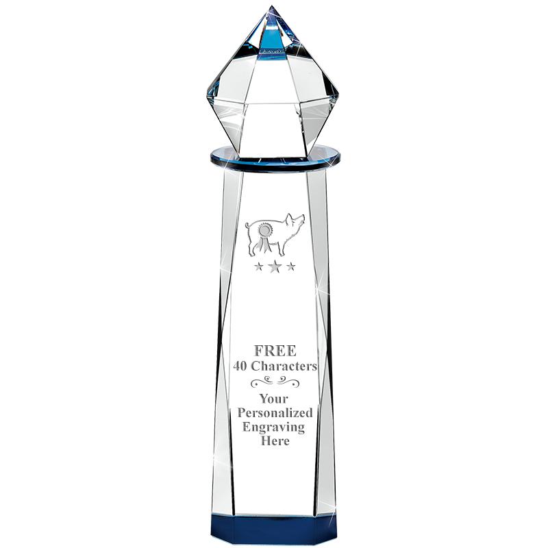 10.25"SAPPHIRE DIAMOND CRYSTAL