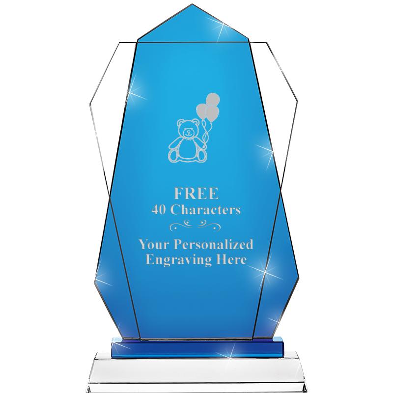 11" SAPPHIRE FLARE CRYSTAL