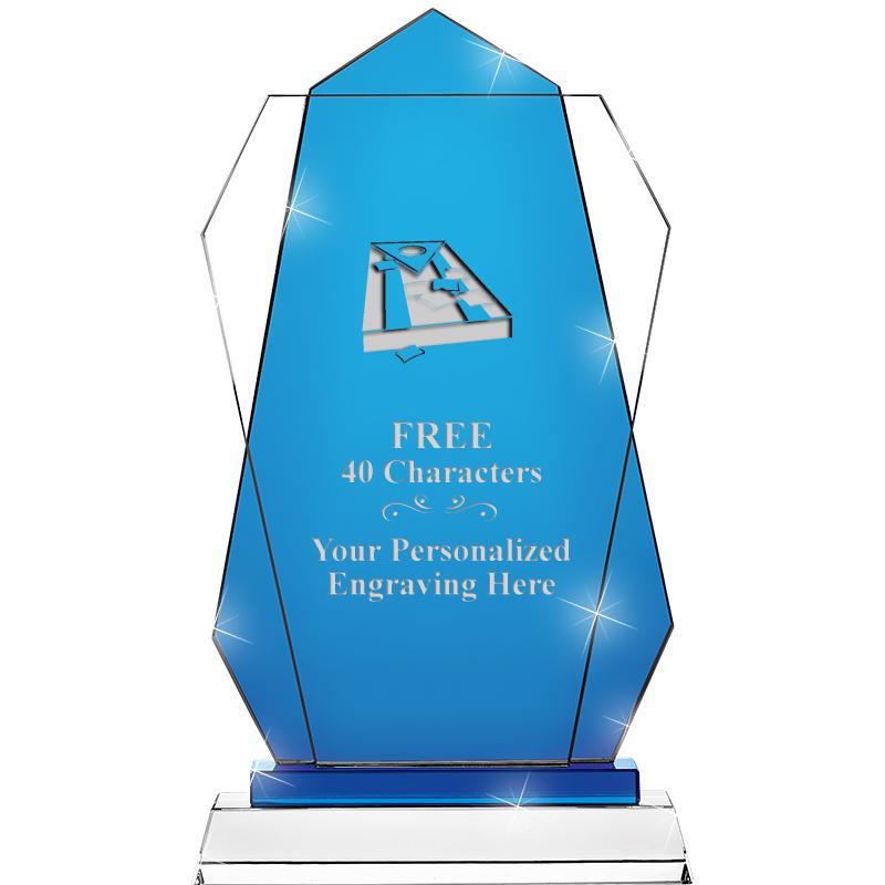 11" SAPPHIRE FLARE CRYSTAL