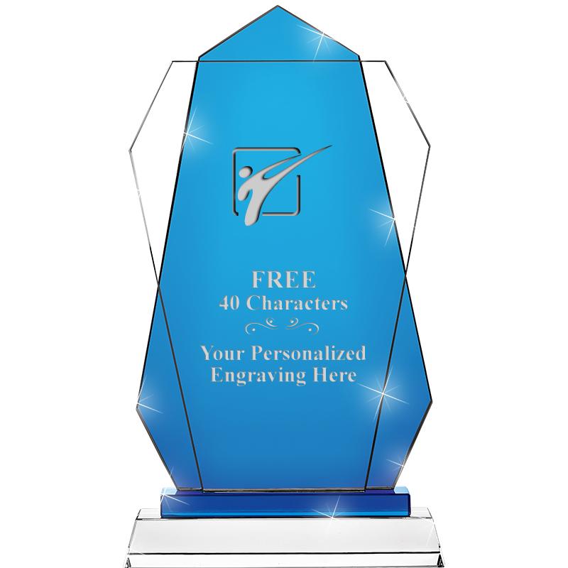 11" SAPPHIRE FLARE CRYSTAL