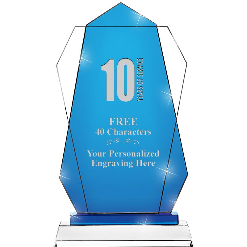 11" SAPPHIRE FLARE CRYSTAL