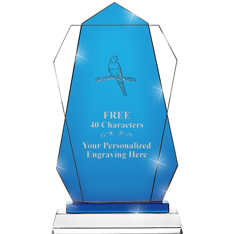 11" SAPPHIRE FLARE CRYSTAL