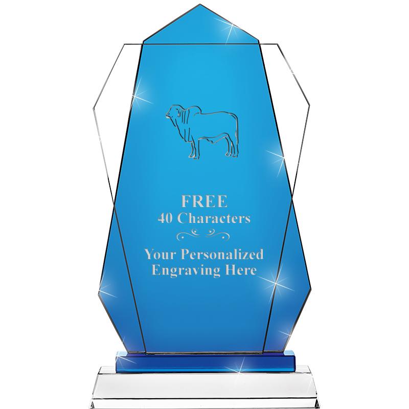 11" SAPPHIRE FLARE CRYSTAL