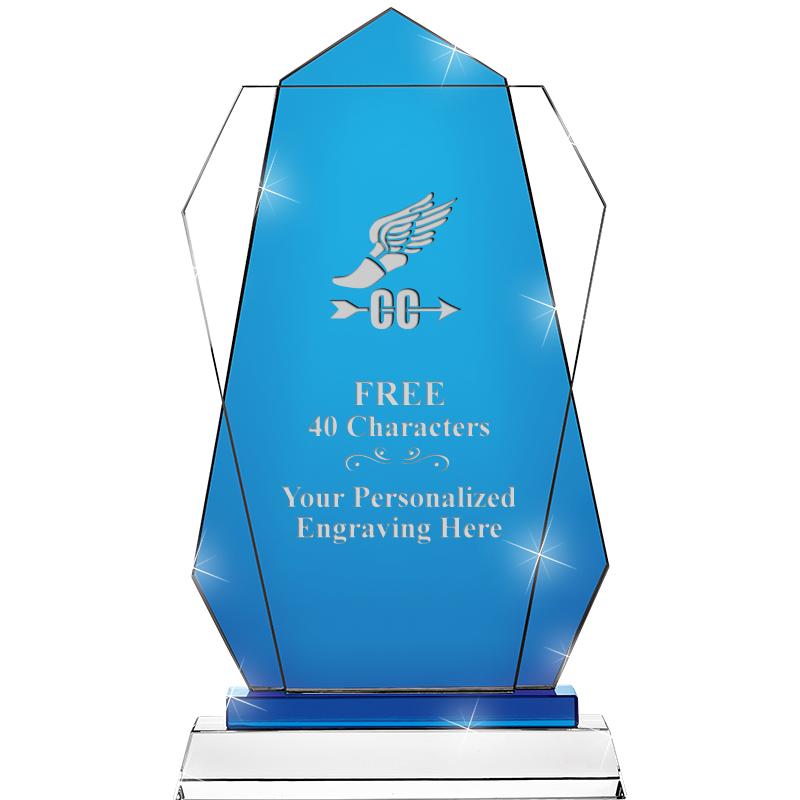 11" SAPPHIRE FLARE CRYSTAL