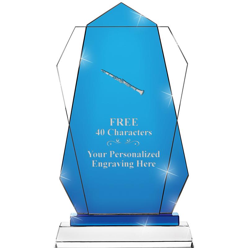 11" SAPPHIRE FLARE CRYSTAL